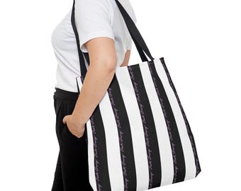 Borsa tote anti-Trump / Borsa da viaggio in tela per proteste, con tipografia nera, bianca e rosa / Borsa da spiaggia per mercatini di beneficenza