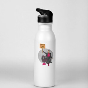 Nonbinary Equality Sticker | Equality Has No Gender Protest Sign | Queer Pride Character with Poodle | LGBTQ Inclusive Decal