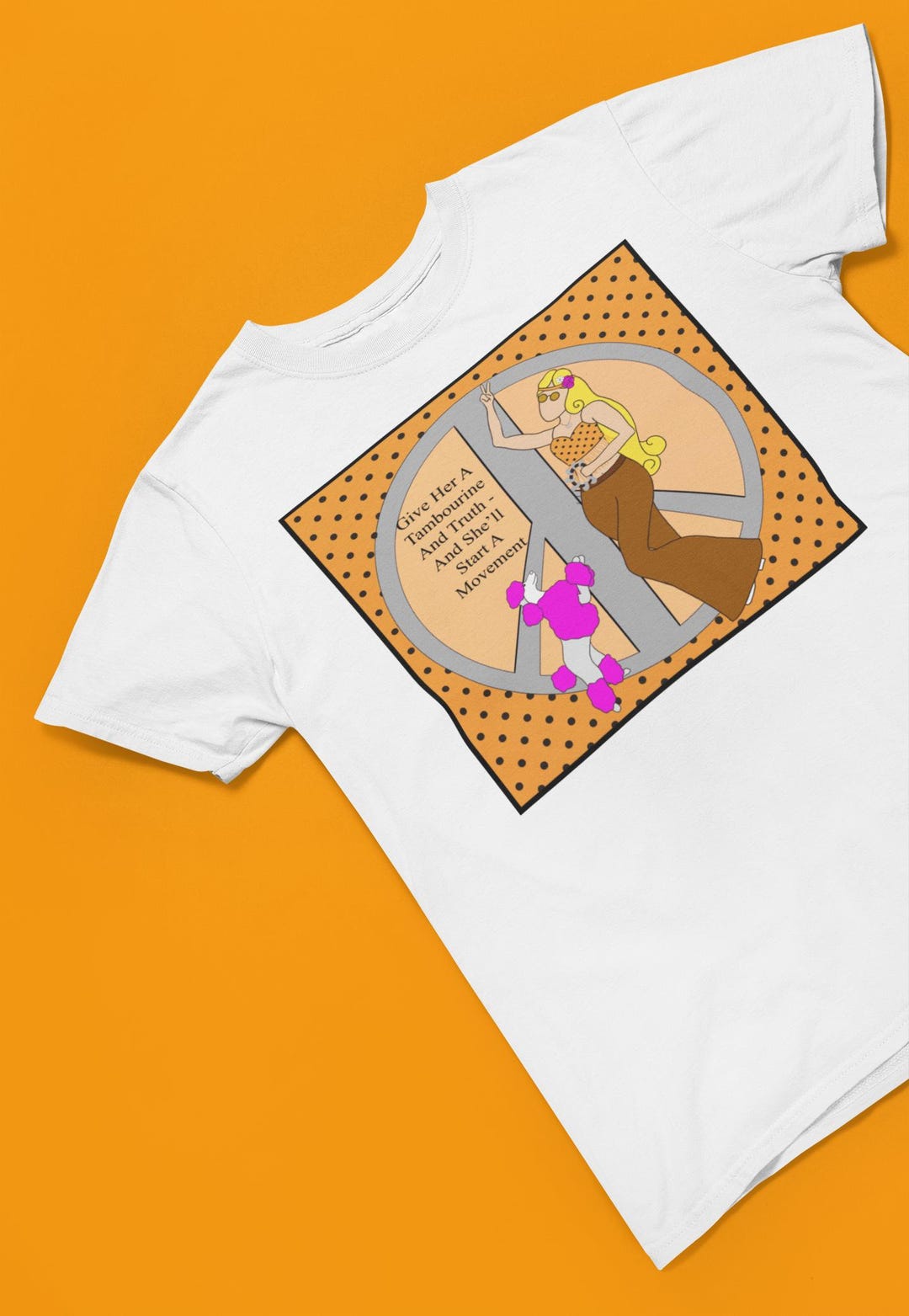 Whimsy Shirt Whimsy Threads | Vintage Girl Flower Child T-shirt Feminist Movement ...