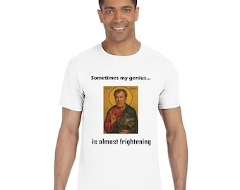 Funny Jeremy Clarkson T-Shirt: 'Genius' Quote Car Lover Tee