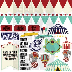 Circus Town SVG and PNG Files image 1