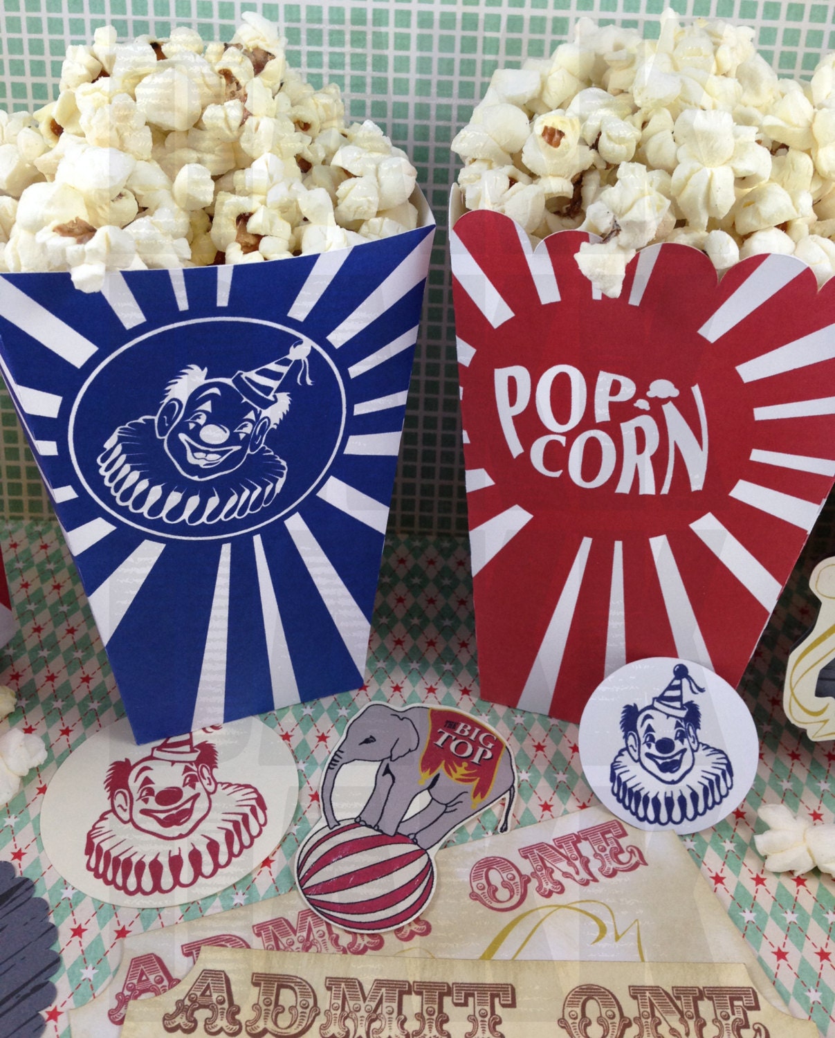 Popcorn Box SVG and PNG Files Etsy