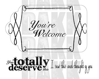 Funny Hand Drawn Gift Tag PNG Files