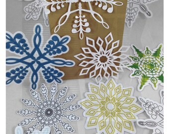 Snowflakes SVG and PNG Files