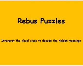 100 Rebus-pussel i PowerPoint
