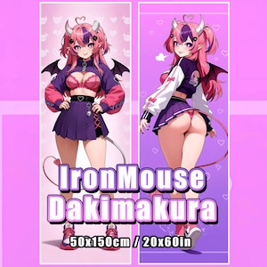 IronMouse Body Pillow Cover – 2-Way Tricot – 50x150cm Dakimakura – Limited Edition
