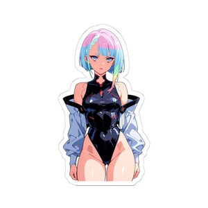 Anime CyberPunk Waifu - Die Cut Sticker