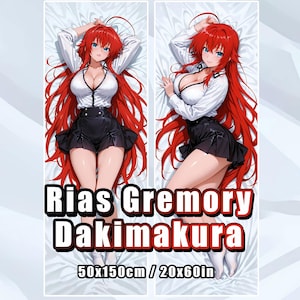 Rias Gremory Anime Waifu Body Pillow Cover – 2-Way Tricot – 50x150cm Dakimakura – Limited Edition