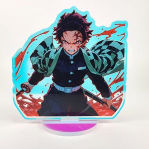 Tanjiro Rainbow Acrylic Standee – 10cm Double-Sided