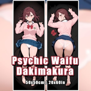 Psychic Girl Waifu Body Pillow Cover – 2-Way Tricot – 50x150cm Dakimakura – Limited Edition