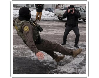 ICE Officist Slipping Sticker Jumbo Stop Sign Anti ICE Sticker Pack Abolish ICE Anti Racist Aufkleber, niemand ist Illegal