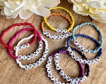 Fruit of the Spirit Bracelets -  Set of 9