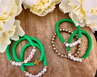 St. Patrick’s Day Bracelet Stack - Set of 3