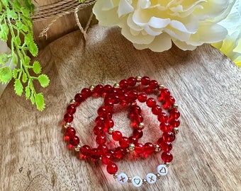 Ready to ship! Valentine’s bracelet set. Be Mine.