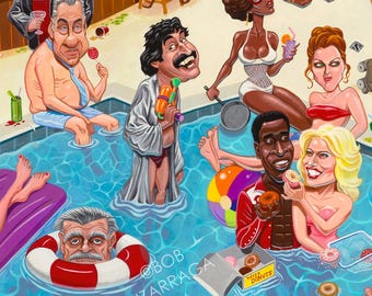 BOOGIE NIGHTS Pool Party (Because That's What Jackie's House Is For) Ltd Edition Giclee'