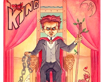 Harry Houdini as The KING of WANDS tarot