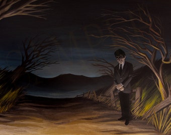 The MIDNIGHT TRAVELER - Rod Serling Limited Edition Print