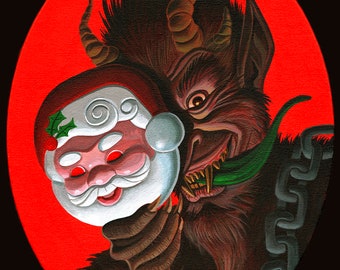 Krampus Trick or Treat Print