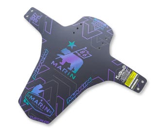 Marin Signature – MTB Bike Mud Guard Holographic Fender, DOWNHILL Enduro TRAIL Protection, Bike Accessories