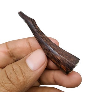 Boquilla de madera hecha a mano: boquilla de madera natural, accesorio rústico para fumar, portafiltros de pipa de madera ecológico.