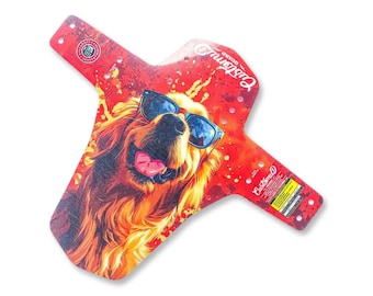 Guardabarros para bicicleta de montaña Dog Puppies Friends: ideal para descenso y trail, protección contra la suciedad.