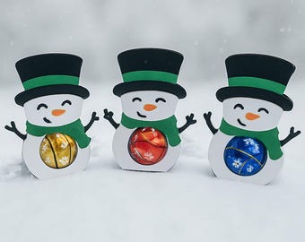 Snowman Candy Holder