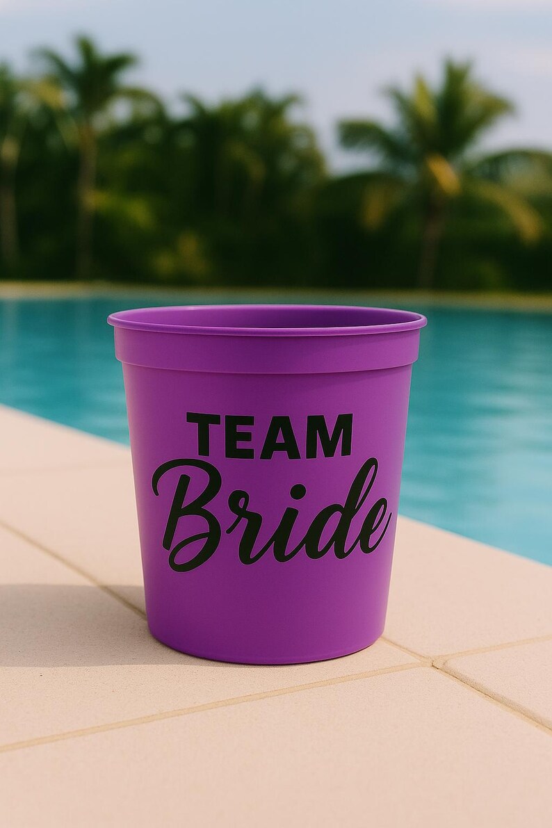 Team Bride 16oz Stadium Cups, Bachelorette Party - Etsy