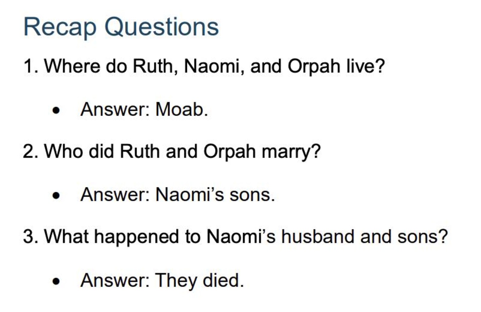 Hands-on Bible Lesson for Kids – the Story of Ruth (ages 4-10 ...