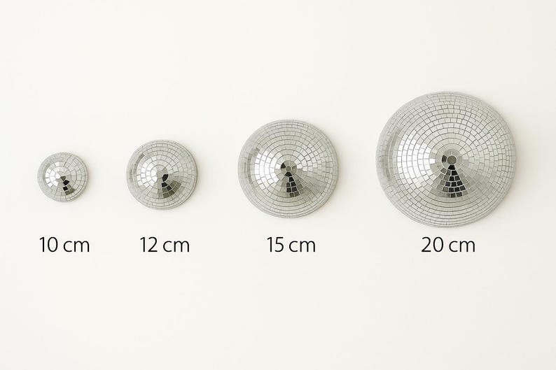 Mirror Tile Disco Ball Wall Decor: 70s Retro Party Vibe