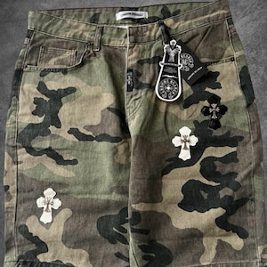 入手困難◆送料込♪【CHROME HEARTS】RIBBED BIKER SHORT Chrome Heart Jorts - Etsy