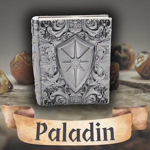 3D Printed Paladin Storage Tome: D&D, MTG Tabletop Gaming - Fates End Licensed