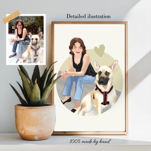 Custom portrait of mom, custom illustration, gift, portrait from photo, detailed portrait, portrait from photo