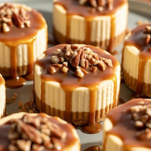 BEST RECIPE for Cookies and Mini Pecan Pie Cheesecakes | Printable Dessert Recipe | Comfort Food  |  PDF Download