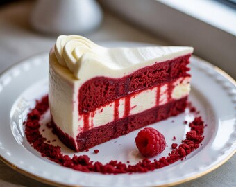 Red Velvet Cheesecake Cake Recipe: Printable PDF Download