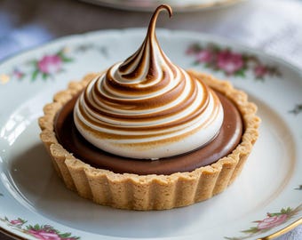 No-Bake Hot Chocolate Pie Recipe: Printable Dessert (PDF Download)