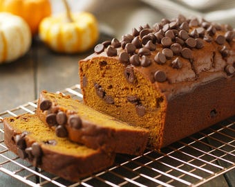 BEST RECIPE for Chocolate Chip Pumpkin Bread | Printable Dessert Recipe | PDF Download