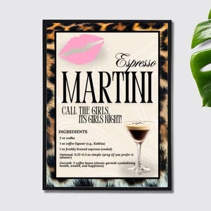Aesthetic Espresso Martini Poster Digital Print