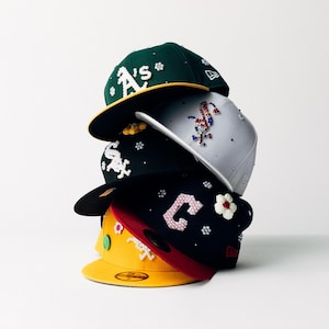Custom Pearl + Crystal New Era