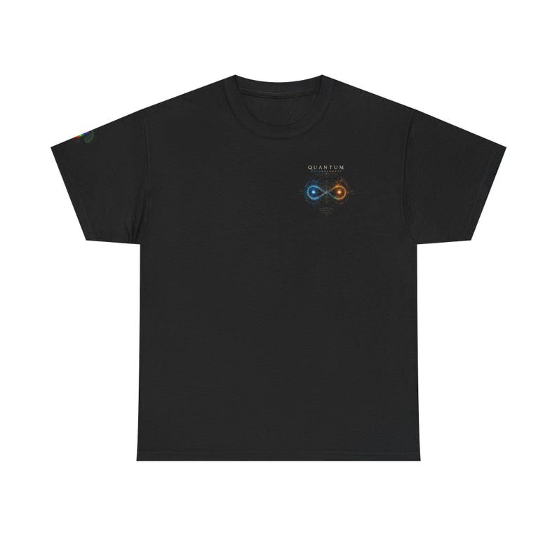 Quantum Entanglement Tee | Infinity Particle Design, Science Physics Shirt image 2