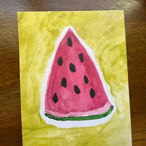 Watermelon Watercolor Print