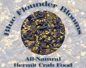 Blue Flounder Blooms - All Natural Hermit Crab Complete Meal Mix