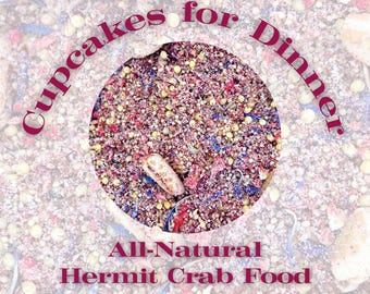 Cupcakes For Dinner - Complete Hermit Crab Organic Food Mix