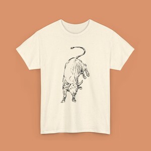 Vintage Cow Graphic Unisex Heavy Cotton Tee, Farmhouse Style T-Shirt, Animal Lovers Gift, Country Chic Apparel, Casual Everyday Wear