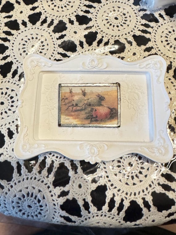 VTG rabbit easter eggs racing Easter Spring brooc… - image 5