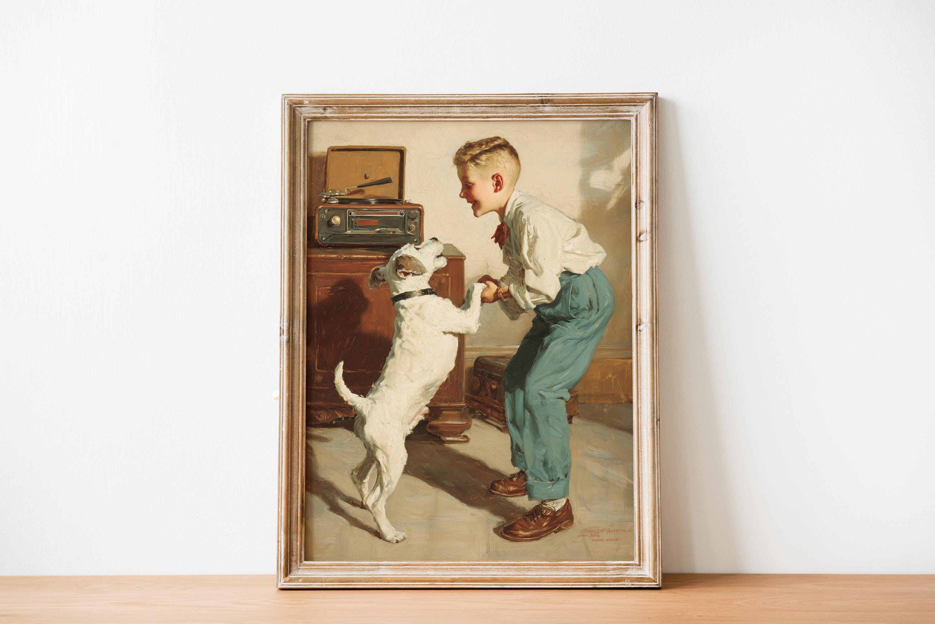 Norman rockwell dog - Etsy 日本