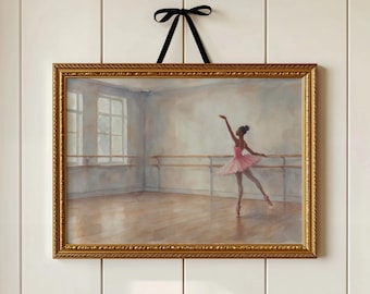Black Ballerina Watercolor Print: Graceful Ballet Art (Digital Download)
