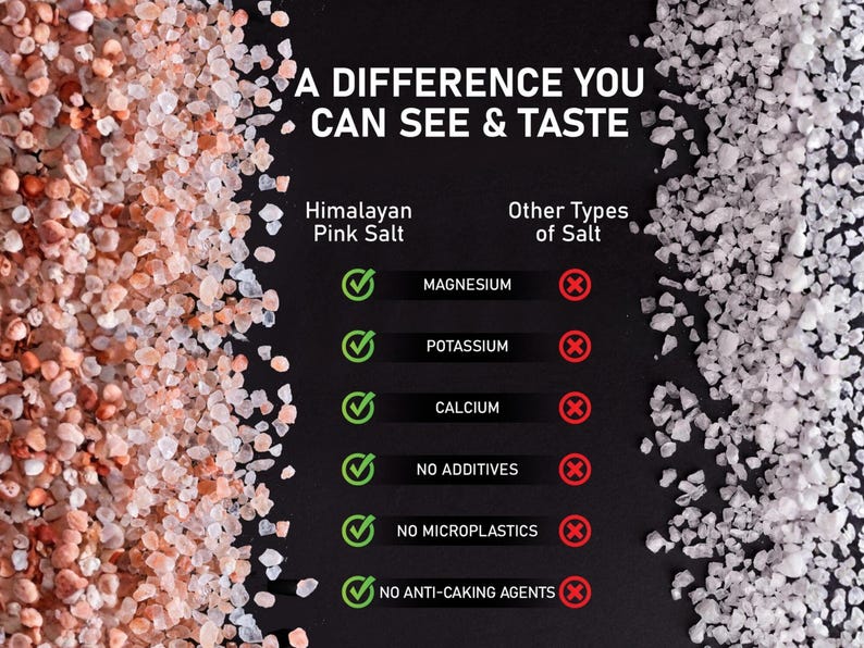 Himalayan Pink Mineral Salt 5lb Coarse Grain Jar 100% Natural ...