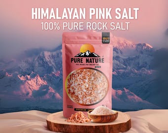 Himalayan Pink Mineral Salt Coarse Grain Pack 2lb Natural Unprocessed Rock Salt with 84 Minerals Culinary Salt 100% Pure Cruelty Free Halal