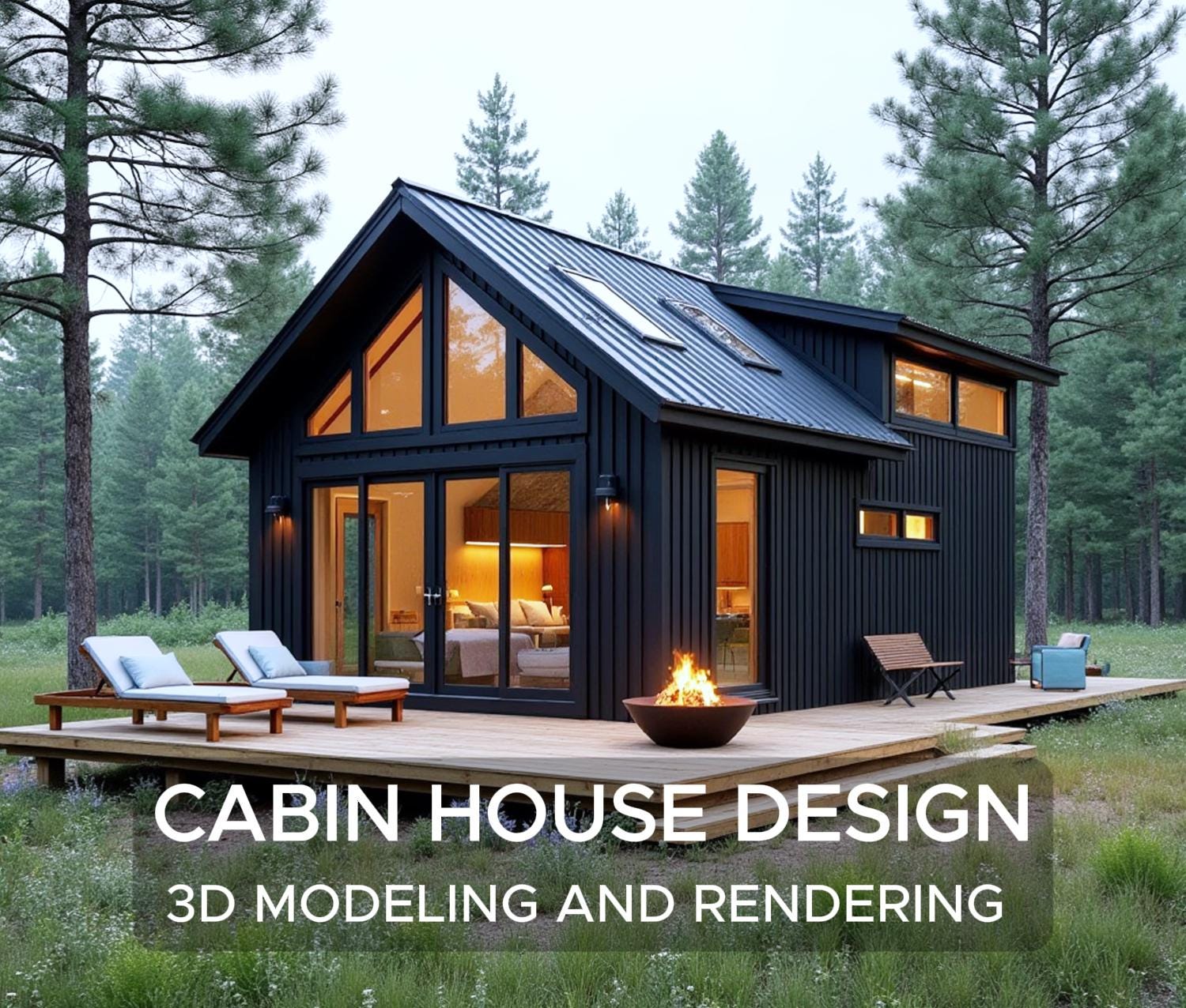 Modeling Small House Design Cabin House, Small House, Frame House, Container House, Tiny ...