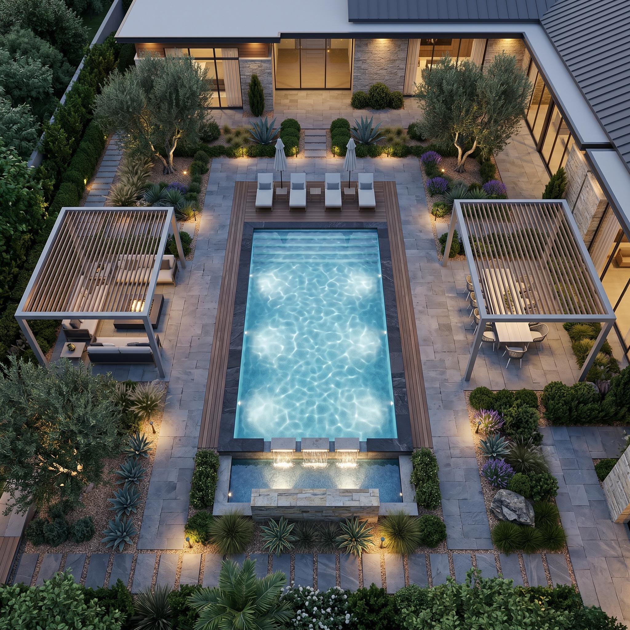 Custom Pool Plans, Pool Design, Backyard Pool Rendering, 3D Pool Design ...